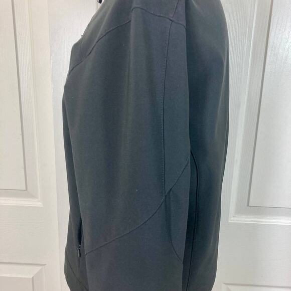 Black scuba utility windbreaker jacket by Fjall, ladies small fleece lined coat - Picture 4 of 9